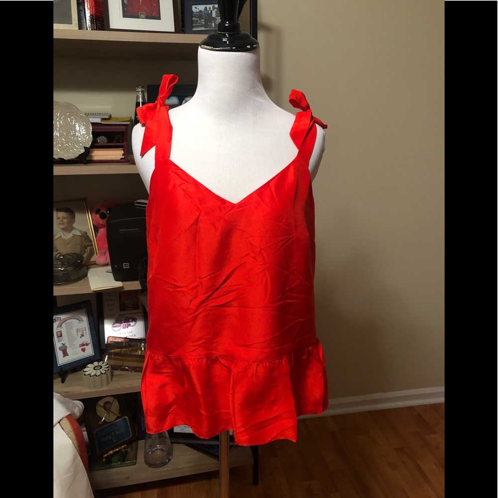 Adorable silk J. Crew Top